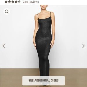 Skims black onyx dress